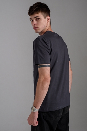 Мужская футболка 8503/1 / антрацит+Москва