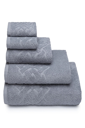 Полотенце махровое Донецкая Мануфактура ПТ-05583 / Серый