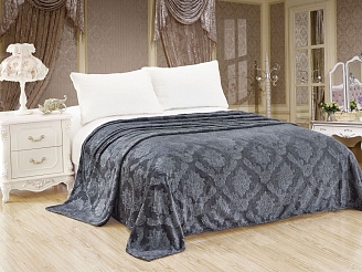 Плед велсофт №284 / Парма серый