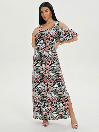 Женское платье Новелла / Листья ментол