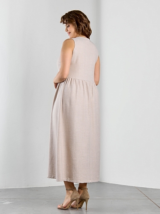 Женское платье "Женский каприз-1" / бежевый