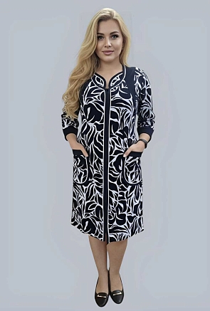 Халат женский 39063 / темно-синий