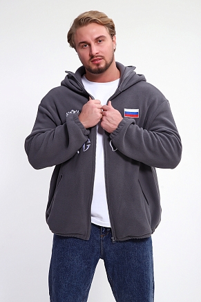 Мужской худи 36990 / серый