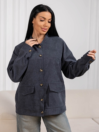 Женский бомбер мод.2167/1 / Серый