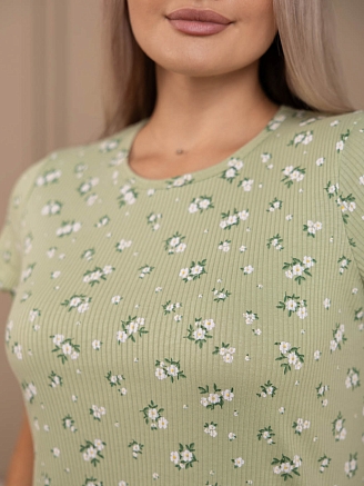 Женская пижама с шортами мод.2181/5 / Зеленый