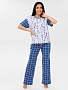 Женская пижама П-85(К) / Индиго (гномики)