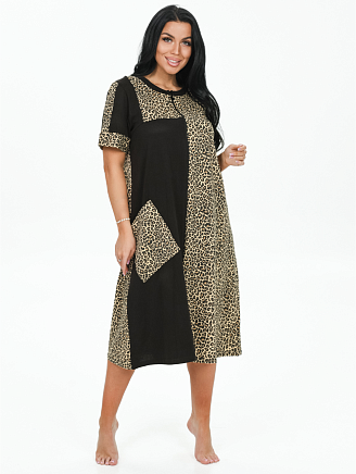 Женский халат Валерия / Леопард