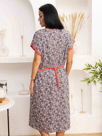 Женский халат мод.1472/9 / Серый