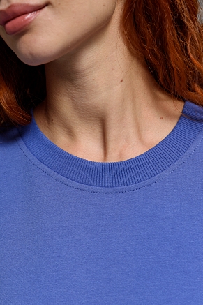 Женский свитшот 14423 оверсайз / фиолетовый