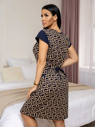 Женский халат мод.1591/7 / Бежевый