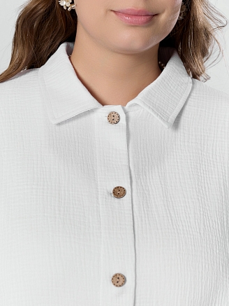 Женская рубашка Вуаль-6 / белый