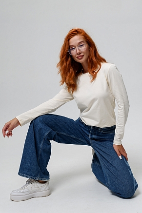 Женский лонгслив 14436/1 / молочный