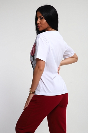 Женский костюм 74724 / бордовый