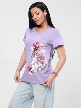 Женская футболка Вейгела / сиреневый