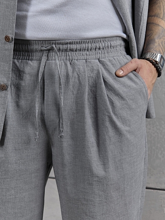 Мужской костюм Аристократ-2 / серый меланж