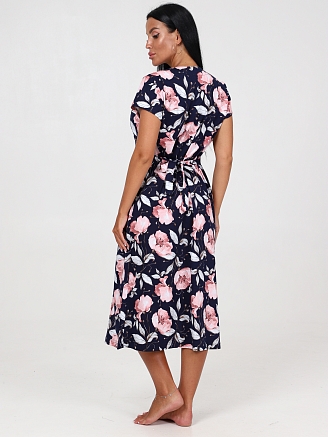 Женский халат ХК-548 / Крупные пионы