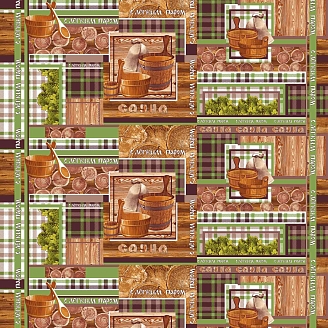 Полотенце банное вафельное полотно / С легким паром 1