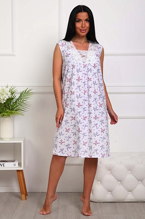 Женская сорочка 29530 / синие цветы