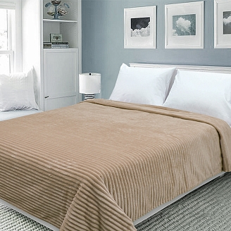 Покрывало BRAVO велсофт Волна г/к / №79 песочный