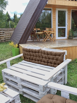 Матрас для садовой мебели / Коричневый
