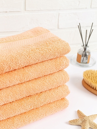 Полотенце махровое г/к Узбекистан 460 гр/м2 / 028-персиковый