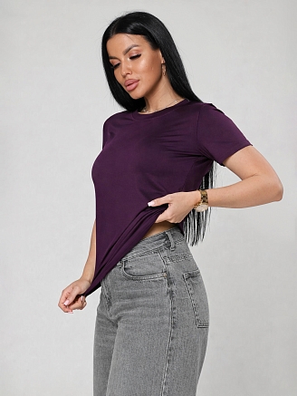 Женская футболка Джовита / баклажан