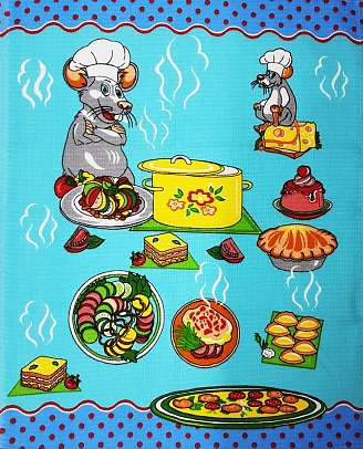 Набор из 3-х вафельных полотенец / Шеф-повар