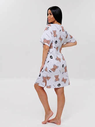 Женская туника Т-202(К) / Белый (медвежата)