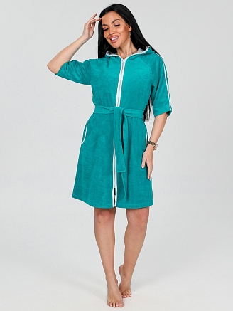 Женский халат Спорт ХМ-572 / Изумруд