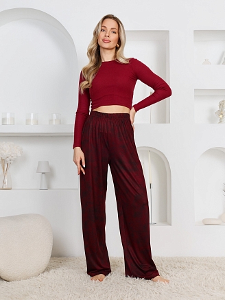 Женские брюки Ная / бордовый