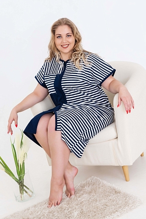 Халат женский 53503 / полоска