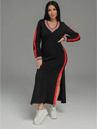 Женское платье Дебора / Черно-красный