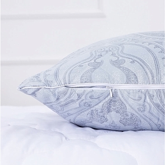 Подушка "Лебяжий пух" тик ПТЛП "Люкс" (молния)