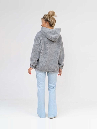 Женская толстовка мод.1770/4 (оверсайз) / Светло-серый