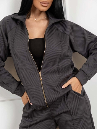 Женский костюм мод.2128/1 / Серый