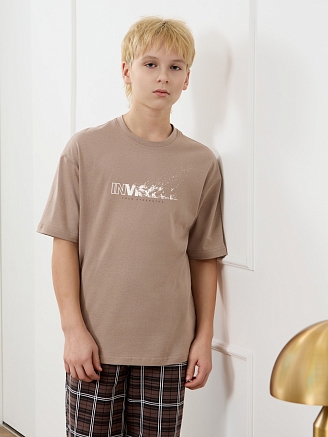 Костюм для мальчика Браун-1 / бежевый