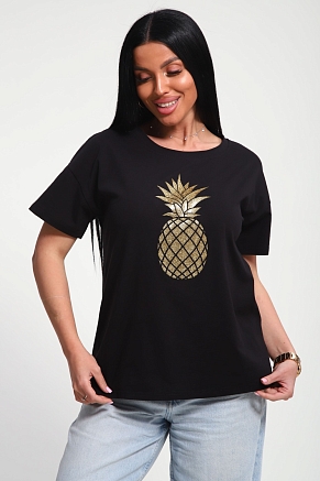 Женская футболка 85655 / черный