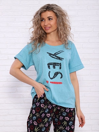 Женский костюм YES / Бирюза