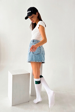 Детские гольфы Блэкдарк (набор 2 пары) / белый, черный