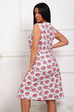 Женская сорочка 29530 / розовые цветы